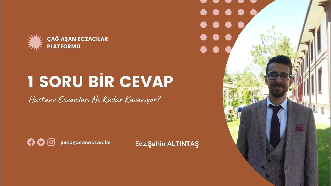 HASTANE ECZACILARI NE KADAR KAZANIYOR? #eczacı #hastane