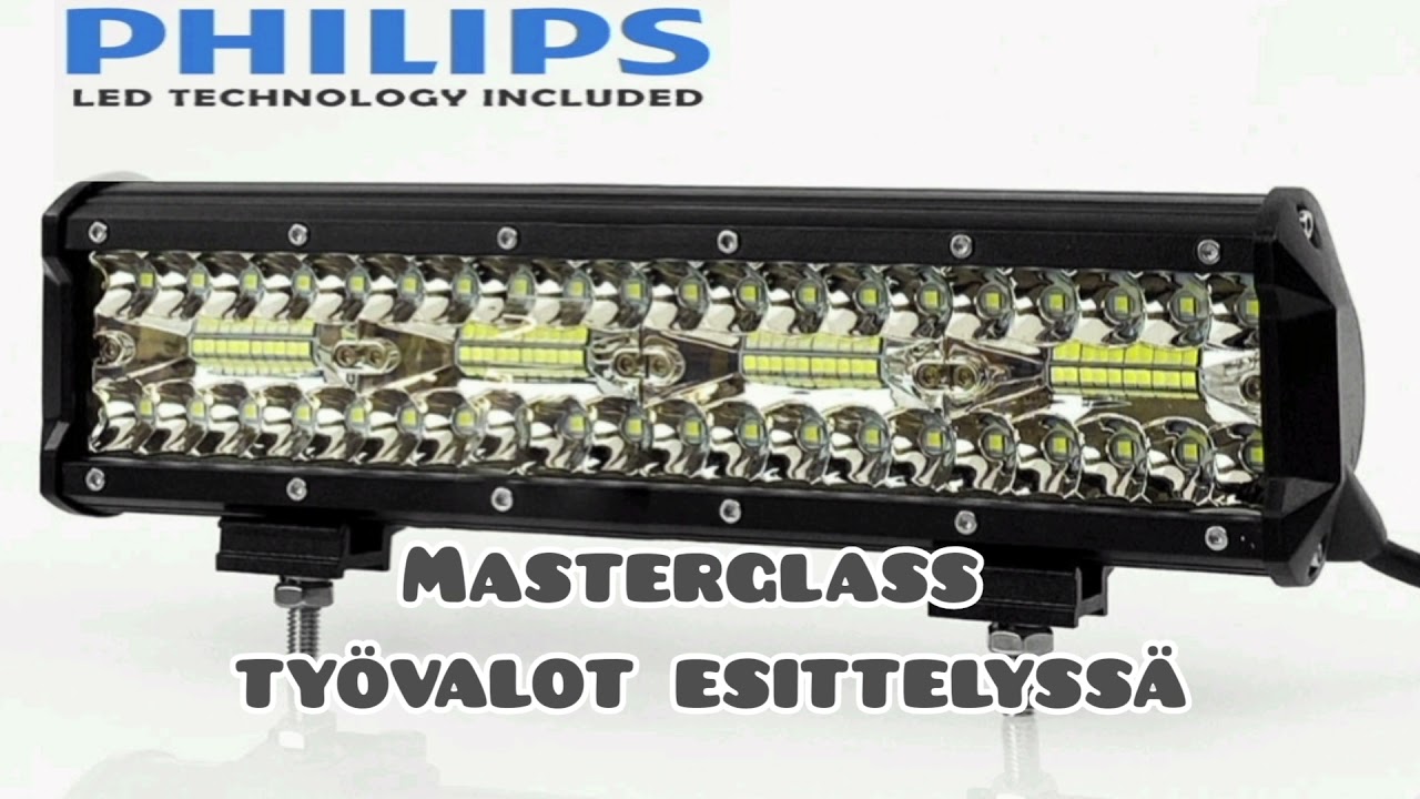 MasterGlass led ty&ouml;valopaneelit 60 - 240W esittelyss&auml; - Edullinen ledbar ty&ouml;valo - ty&ouml;kone lis&auml;valo