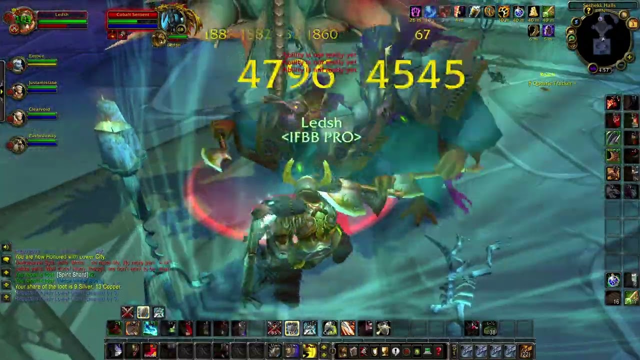 WOTLK Classic 58-68 Sethekk Halls Warrior boost. 11 min 140 mobs