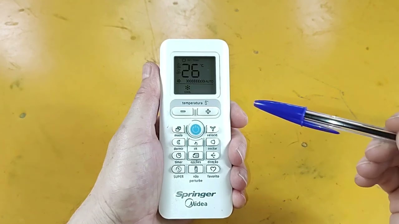 Domine o Controle Remoto do Ar Condicionado Springer Midea Guia Completo e Vídeo Aula