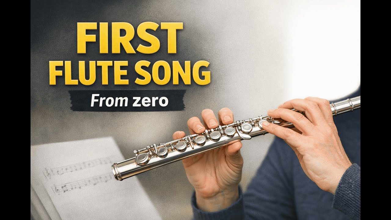 Learn Flute From Zero: Play Your First Song (Jingle Bells) | Adult Beginner Flute Lesson