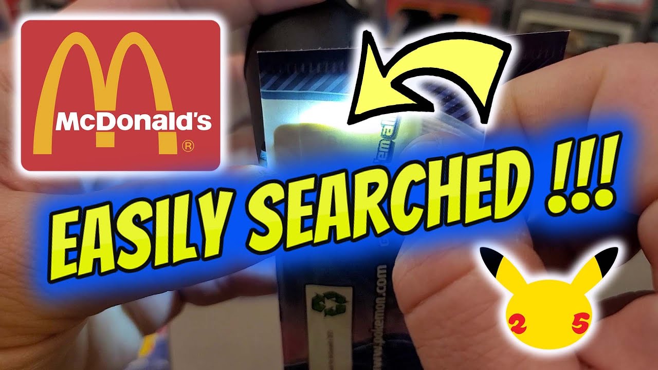 *Warning* McDonald's Pokémon 25th Anniversary Packs are Easily Searchable! 😒