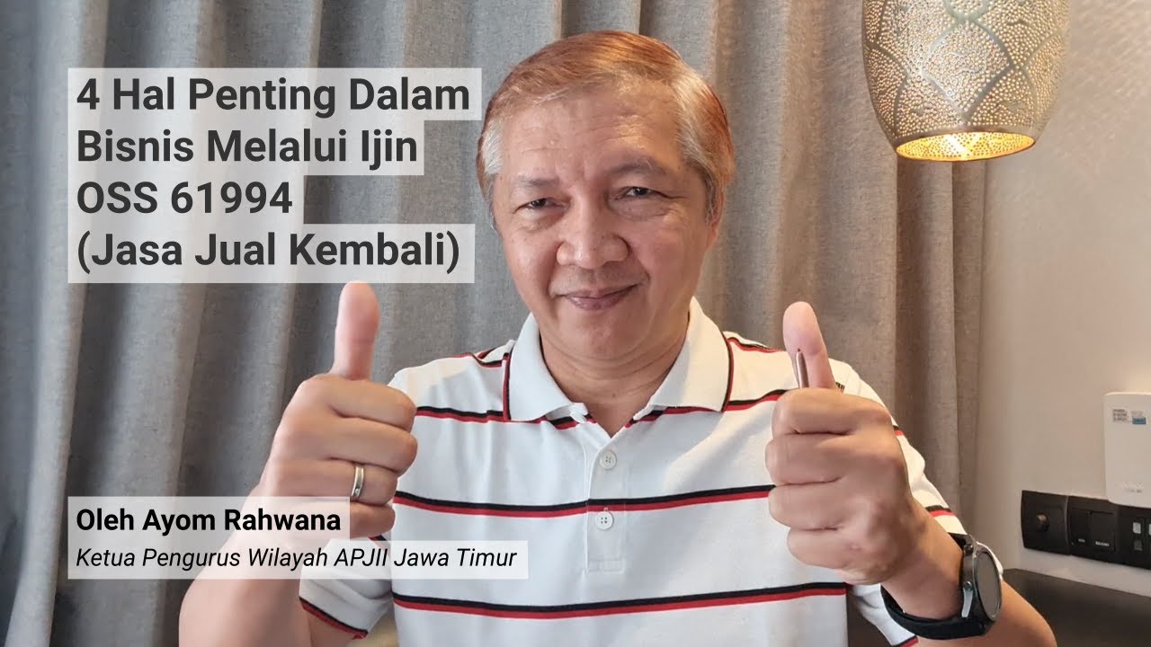 Ijin Jasa Jual Kembali (OSS 61994) oleh Kapengwil. APJII Jatim