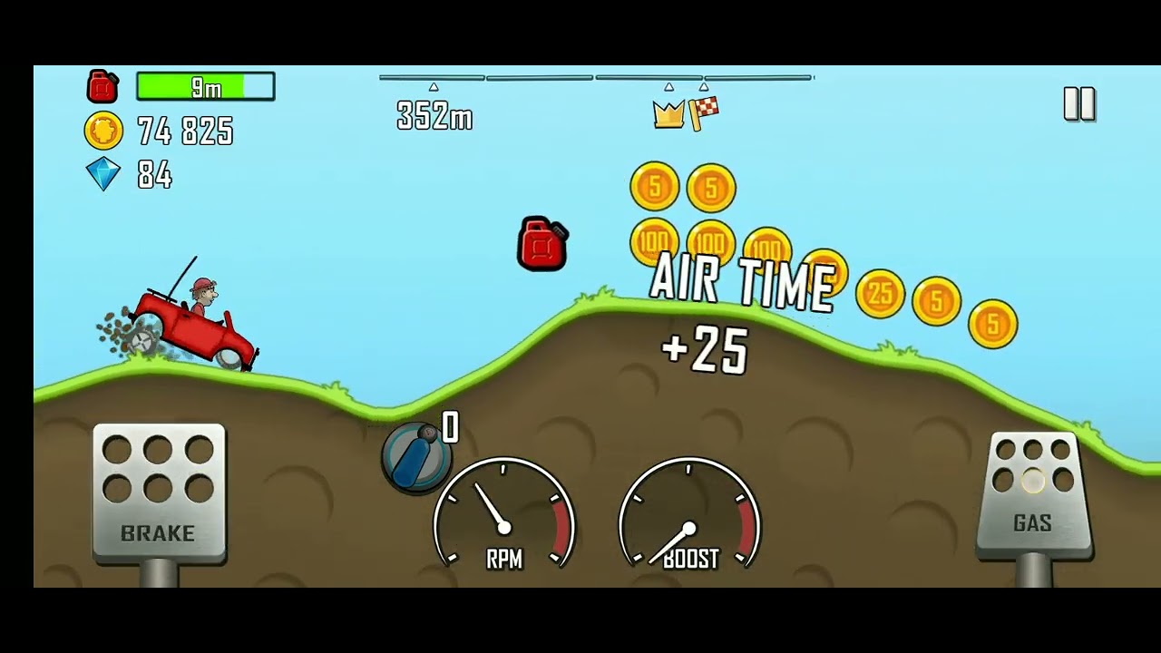 Hill Climb Racing 4th step #fourgamert #gaming 