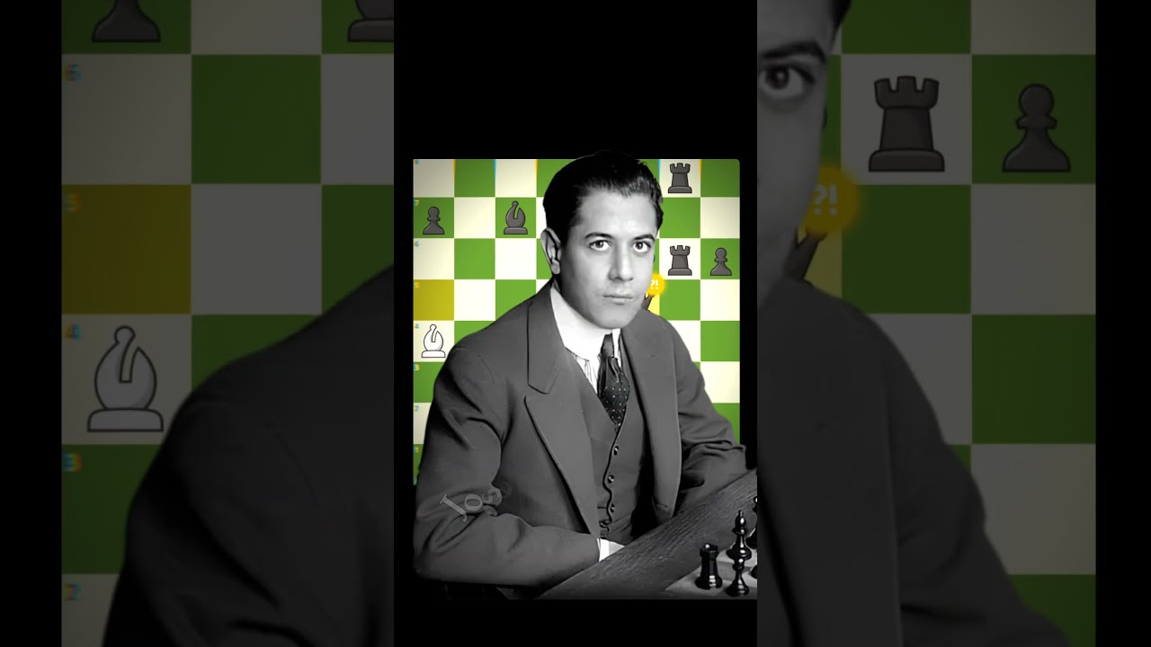 Jose Capablanca's Brilliancy💎(24)#chess #capablanca #brilliantmove #chessmaster #edit