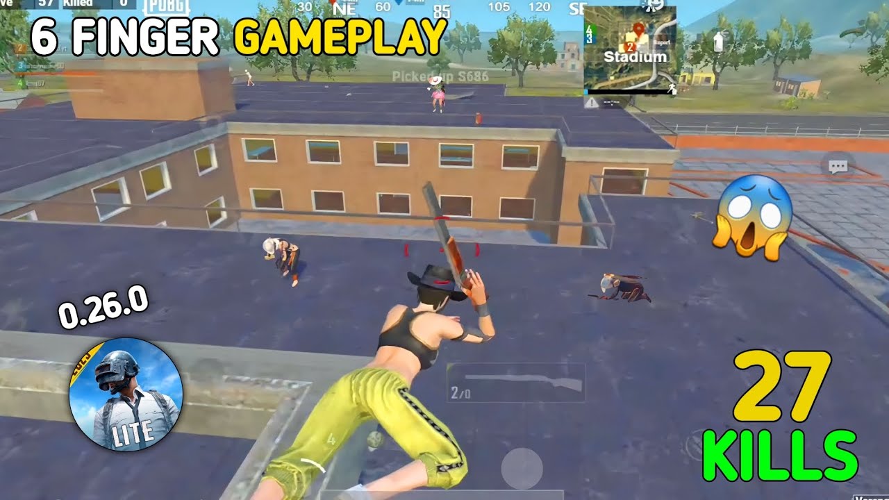 😱 6 FINGER GAMEPLAY 🧠🔥 1v4 GAMEPLAY PUBG MOBILE LITE BGMI LITE |  @LIONxGAMINGop @dellsoXyt