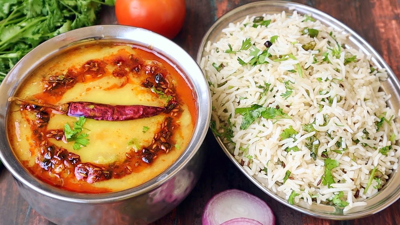 ఇంటికి చుట్టాలు వస్తే హడావిడి పడకుండా సింపుల్ గా ఇలా చేయండి రుచిగా తినేస్తారు😋| Dal Tadka Jeera Rice