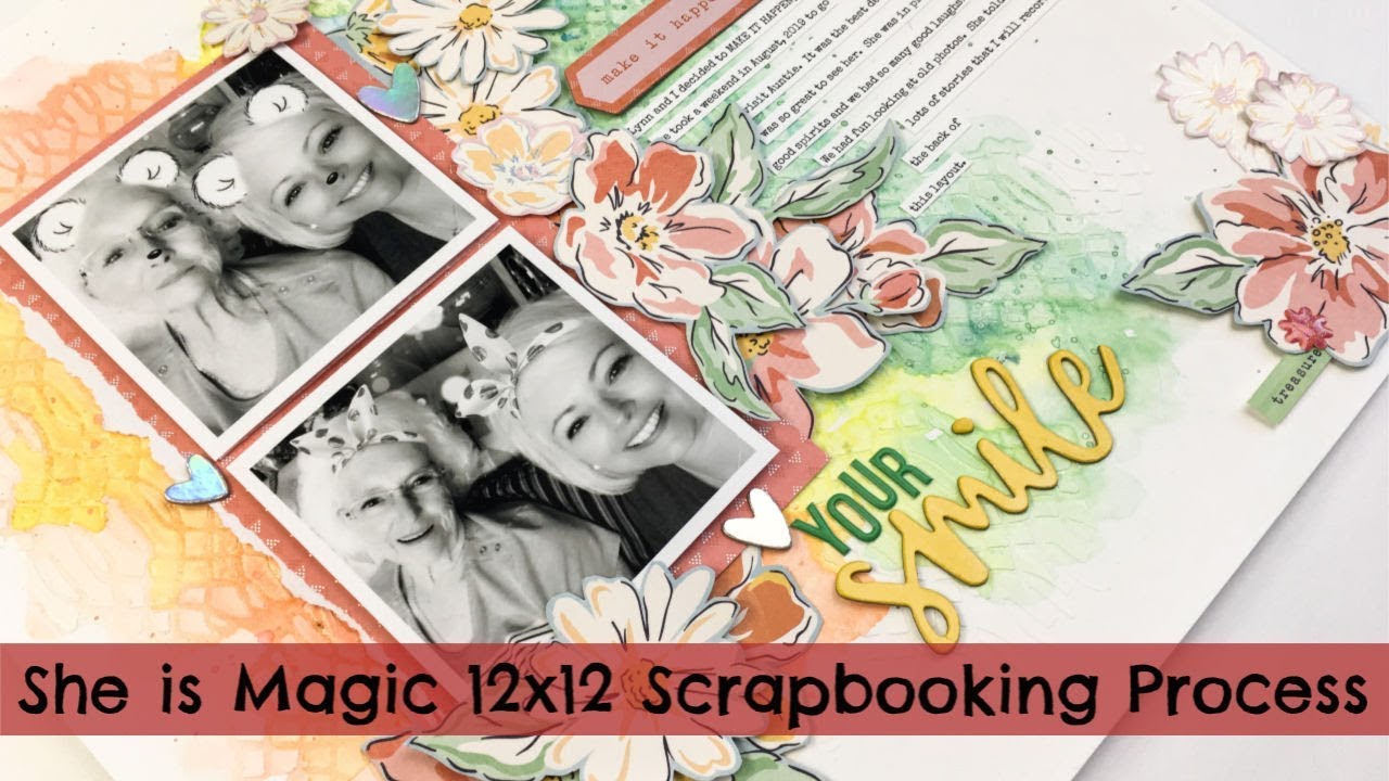 12x12 Scrapbooking Layout: She is Magic