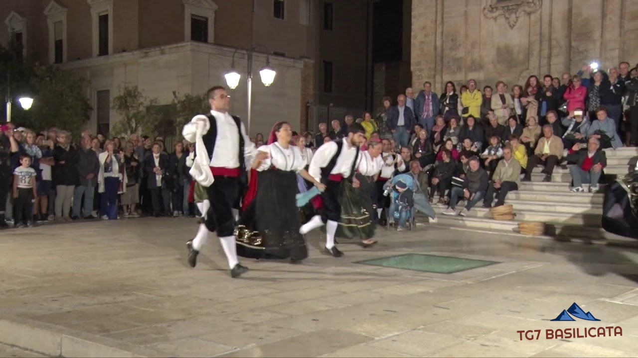 TG7 Basilicata Matera. Esibizione Gruppi Folk: La Pacchianella, Rivellese.