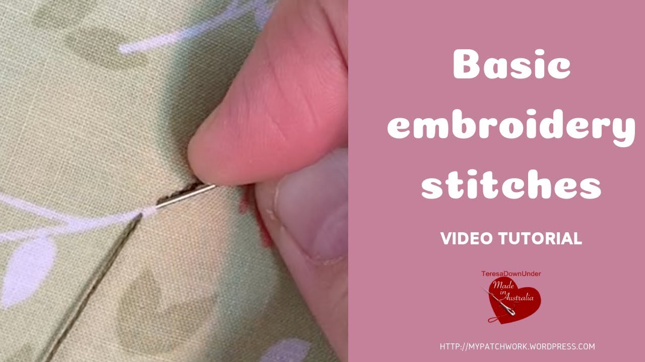 Basic embroidery stitches