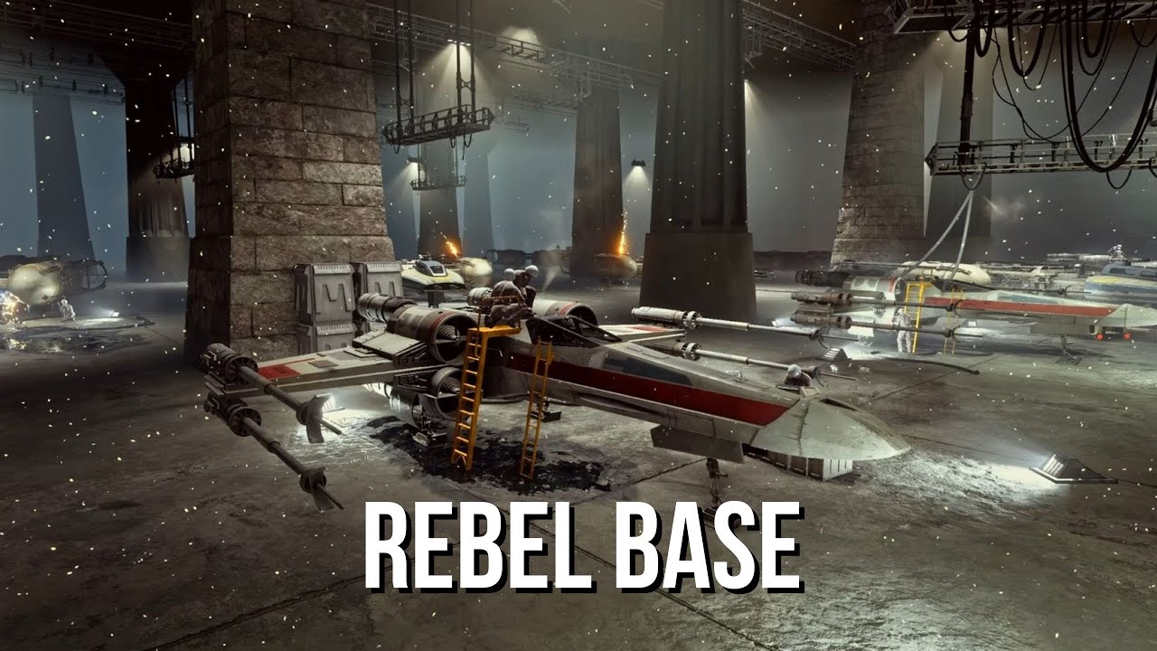 Rebel Base | Star Wars Ambience | Radio Comms, Hangar White Noise