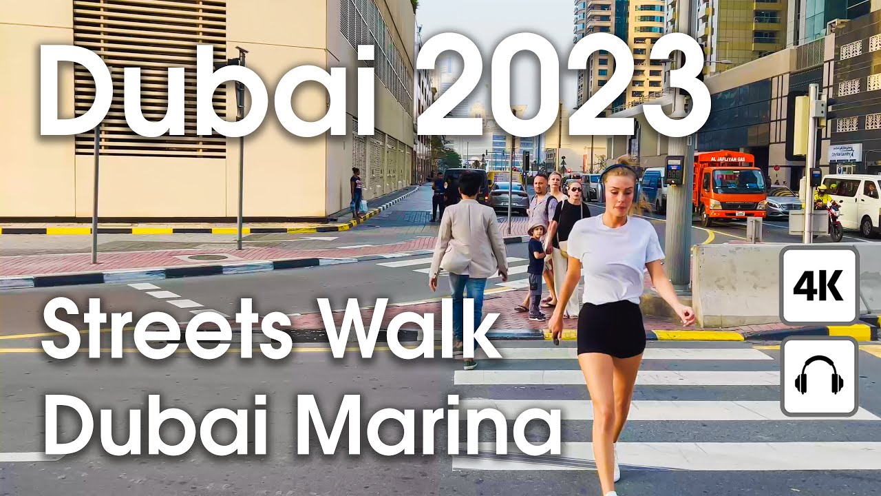 Dubai 🇦🇪 Dubai Marina [ 4K ] Streets Walking Tour