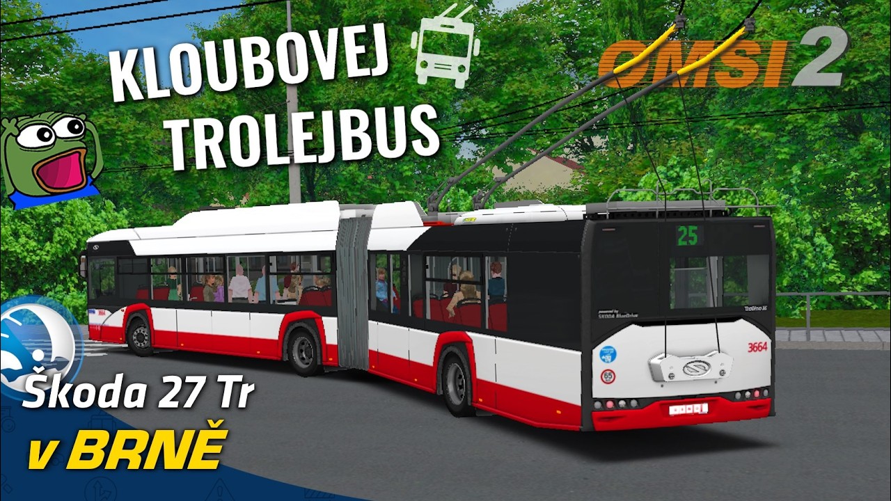 OMSI 2 #173 - Konečně máme kloubovej trolejbus ŠKODA 27 Tr v Brně!