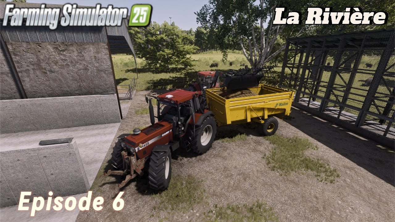 Curage de la stabulation et labour de printemps |la rivière ep6| Timelapse