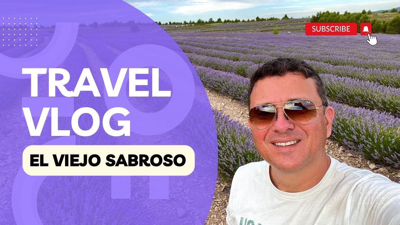 El viejo sabroso visita los cultivos de lavanda de ademuz