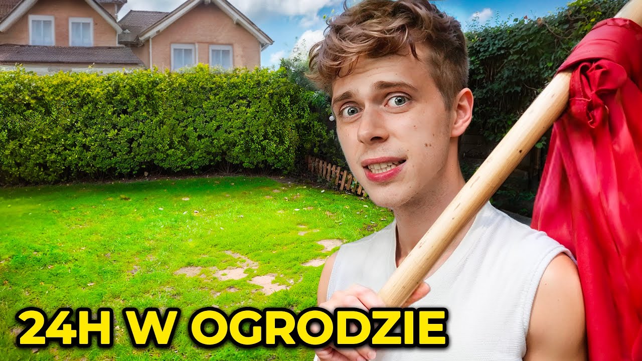 ZAMIESZKAŁEM 24H w OGRODZIE...