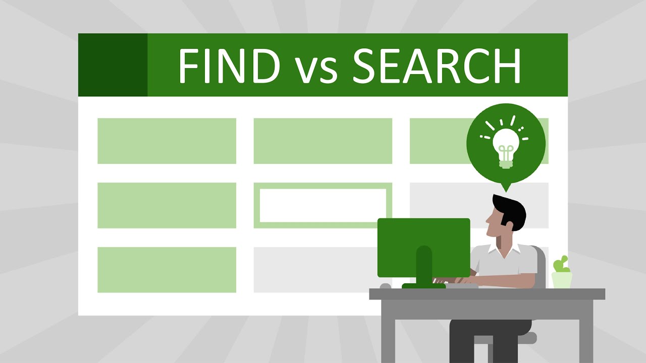 The Difference between Find and Search in Excel (How to Use the FIND and SEARCH Functions)