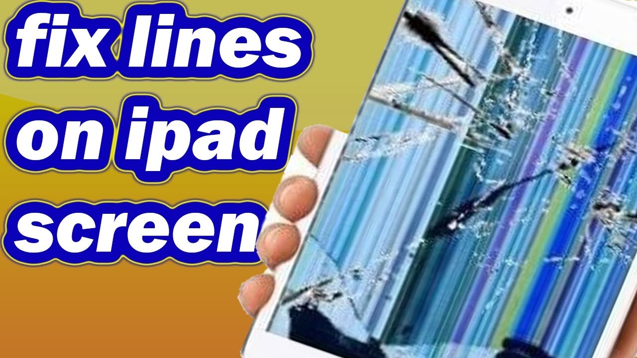 На экране моего iPad появились полосы. Исправьте.