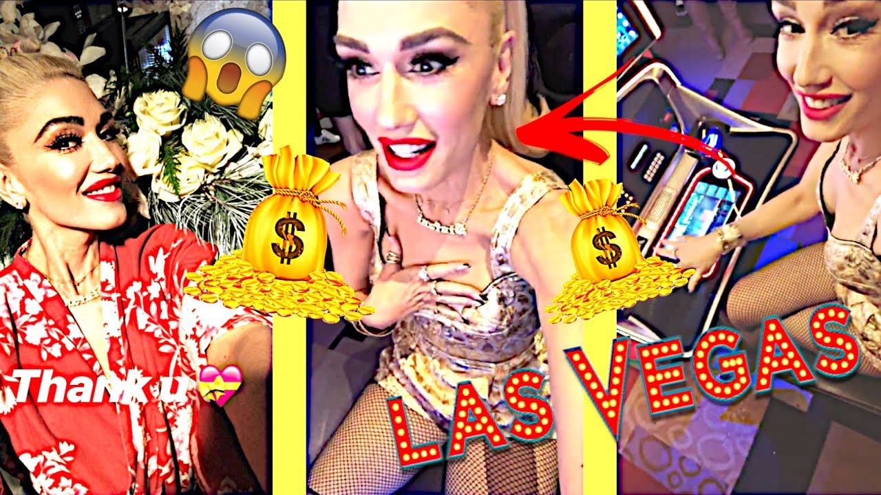 Gwen Stefani gambling on a Blake Shelton casino game in Vegas 😍💰