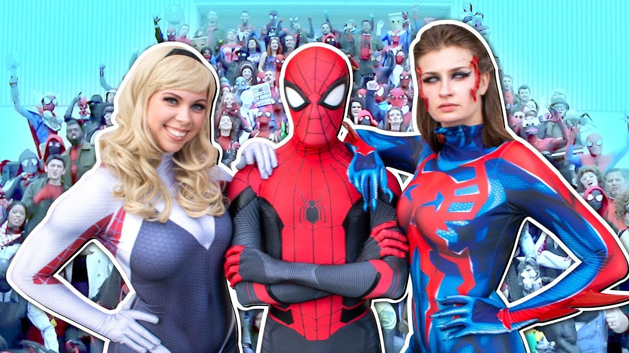 SPIDER-MAN SPIDERVERSE VS Dragon CON 2019 Ft. VENOM, SPIDER-GWEN, COMIC CON, MARY JANE