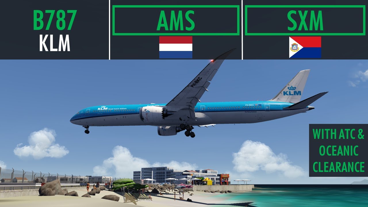 Boeing 787-10 | Amsterdam - St Maarten | Aerofly FS Global | With ATC