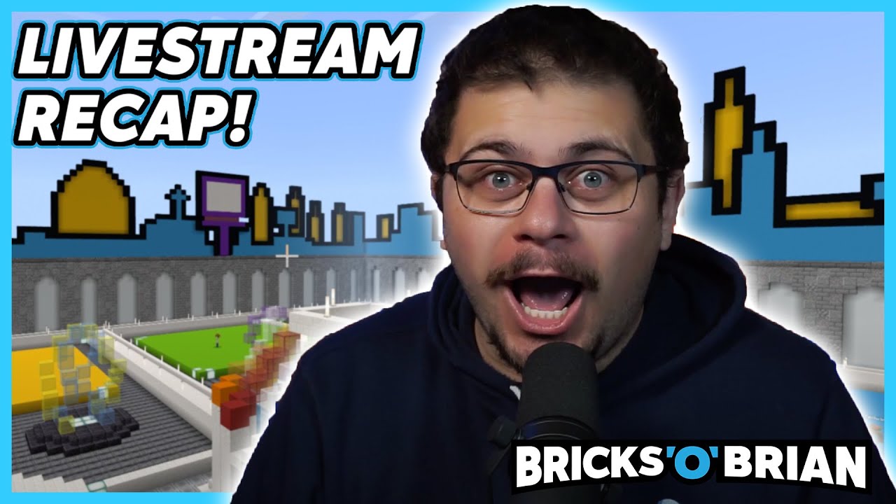Minecraft Creative Building Challenge! - Livestream Recap with Bricks 'O' Brian