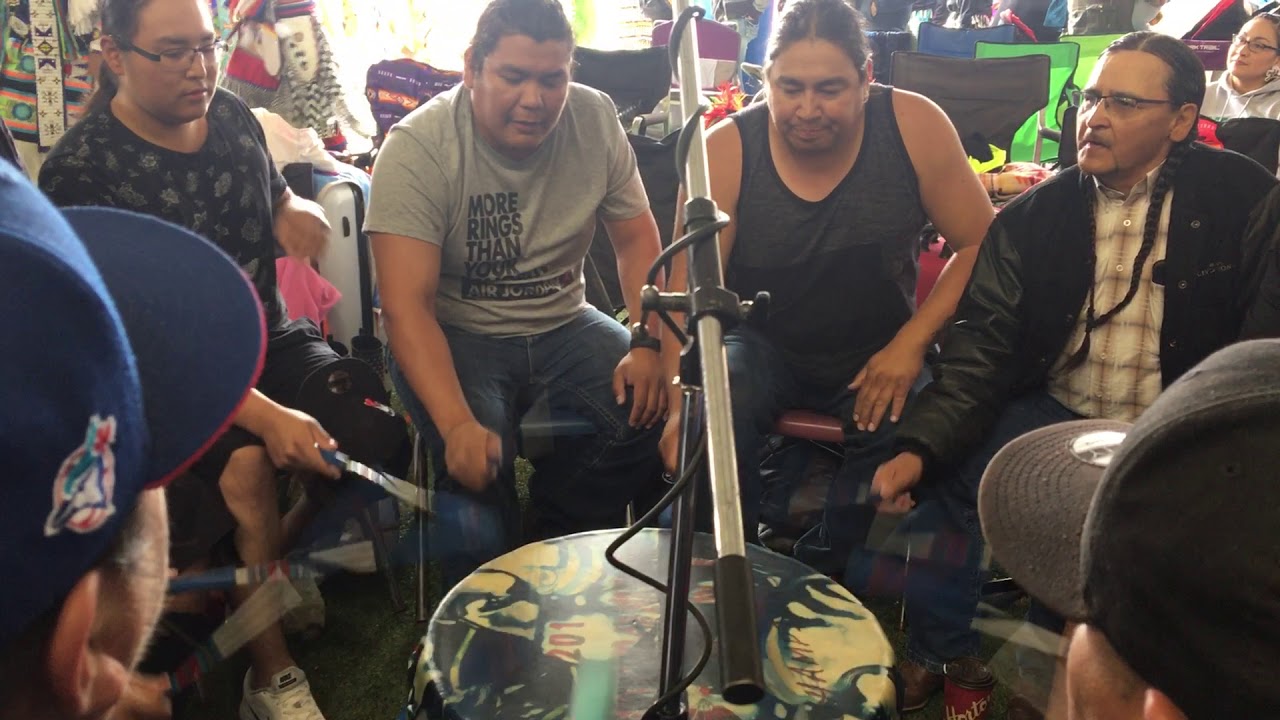 Poundmaker @ Enoch pow wow grand entry 2018
