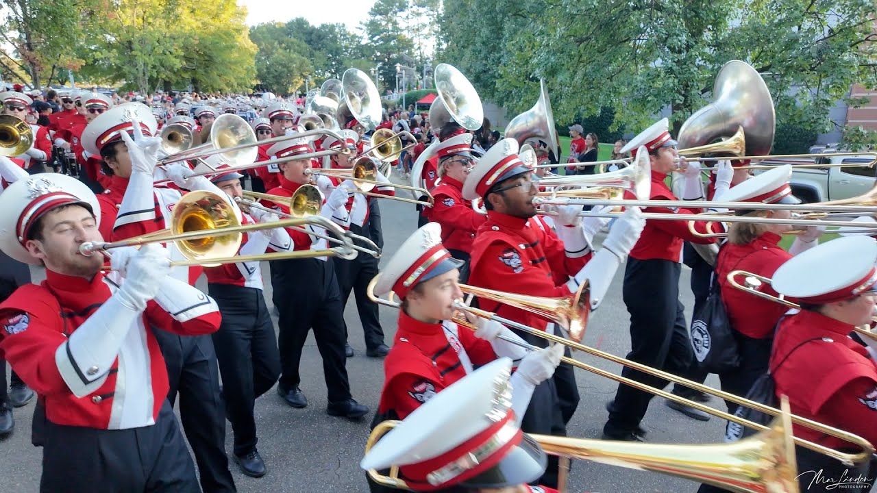 NC State Marching Band - Walk the Champions (2) pior to Football Game, 10/12/2024.