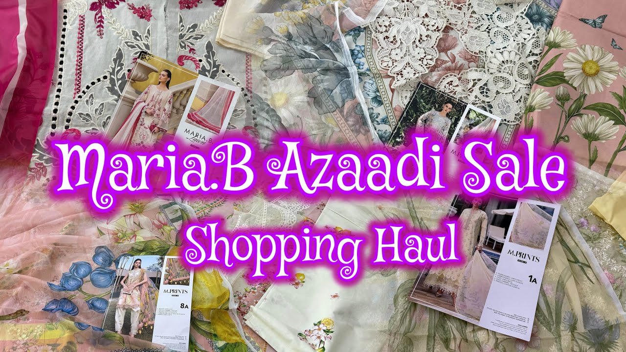 Maria.B Azadi Sale 9 August 2026 || Maria B Shopping Haul || #mariab #shoppinghaul #azadisale 