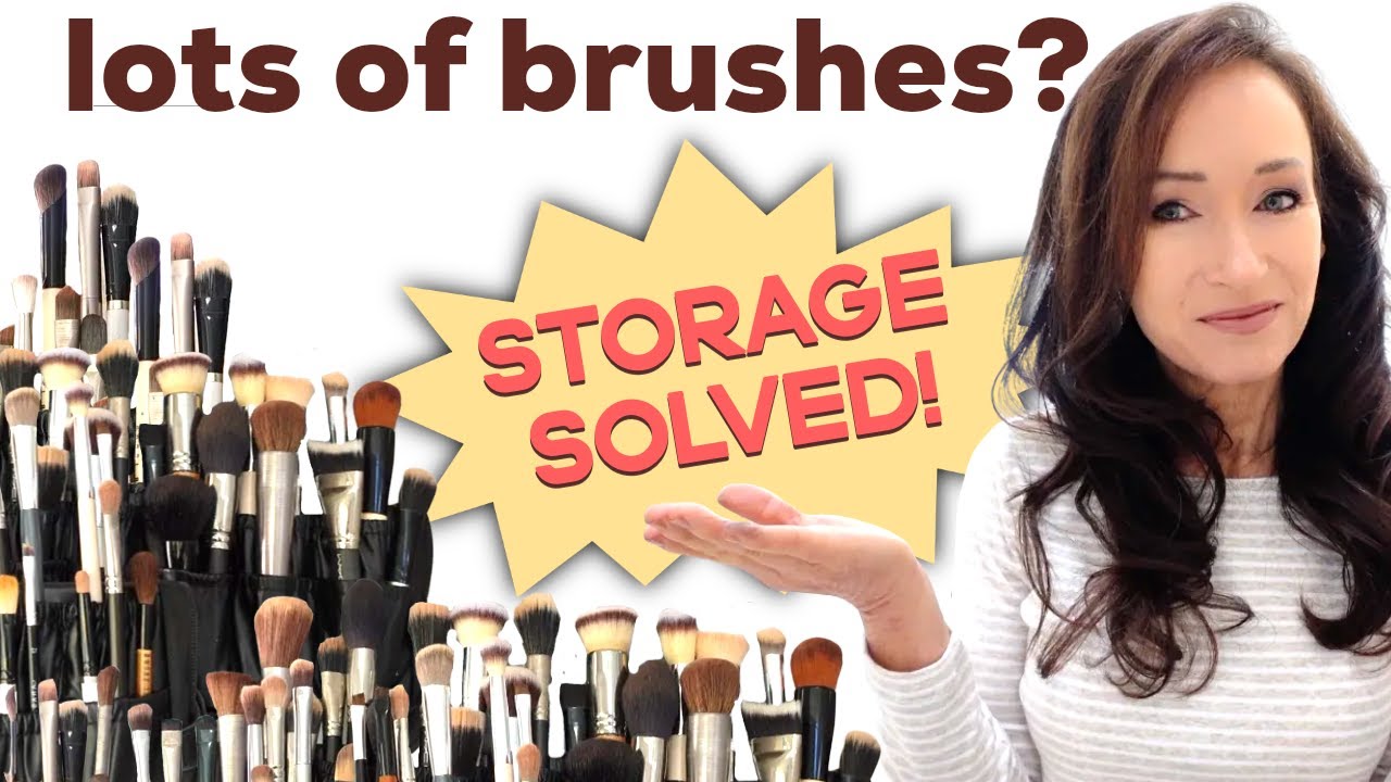Best Makeup Brush Organizer Bag for Over 50 | How to Organize & Store Cosmetic Brushes | Travel Case