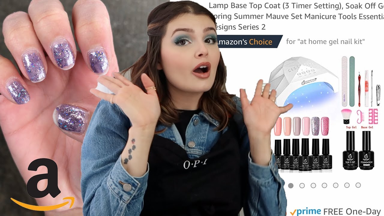 ТЕСТИРОВАНИЕ САМОГО ПРОДАВАЕМОГО НАБОРА ДЛЯ ДОМАШНЕГО ГЕЛЕВОГО МАНИКЮРА НА AMAZON | СТОИТ ЛИ ОН Т...