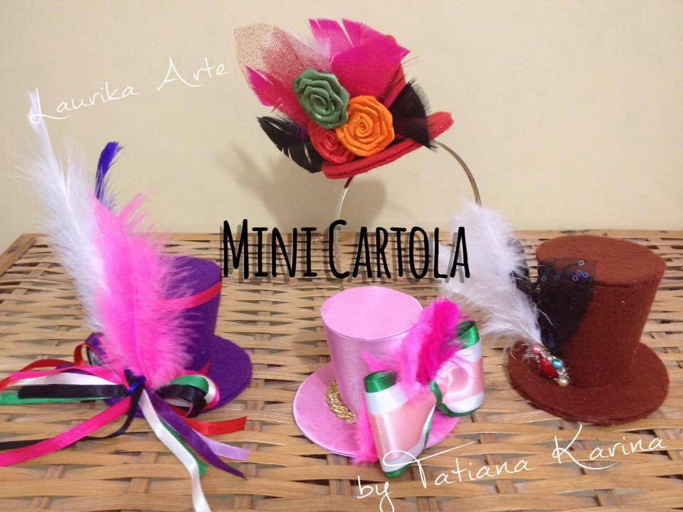 Mini Cartolas (Top Hat) by Tatiana Karina - Tutorial, PAP, Diy