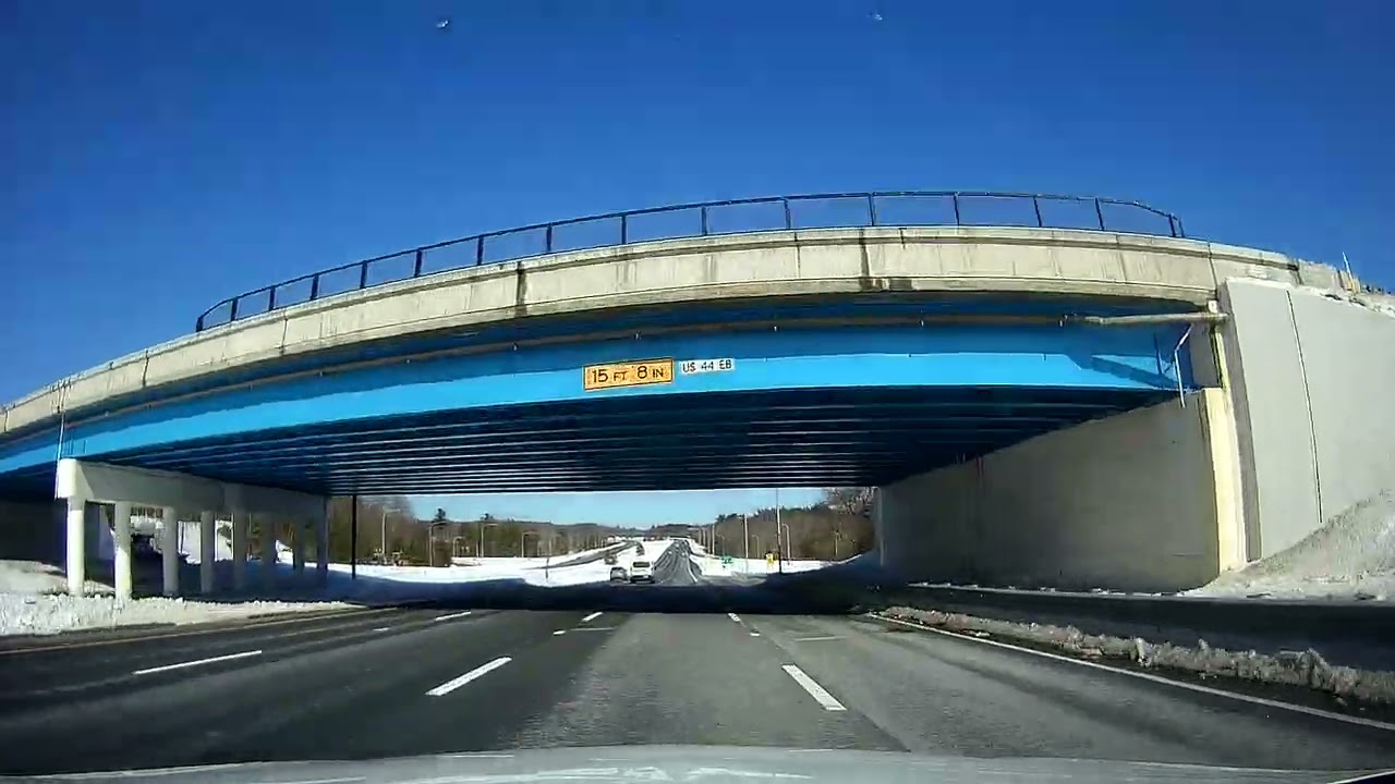 Leaving Smithfield and driving along I-295 North | Rhode Island