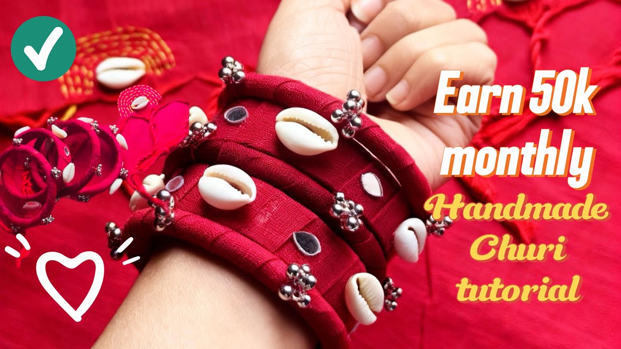 হ্যান্ডমেইড চুরির টিউটোরিয়াল🥰 #handmadejewelry #churi #socketchuri #diy #craft #viral 