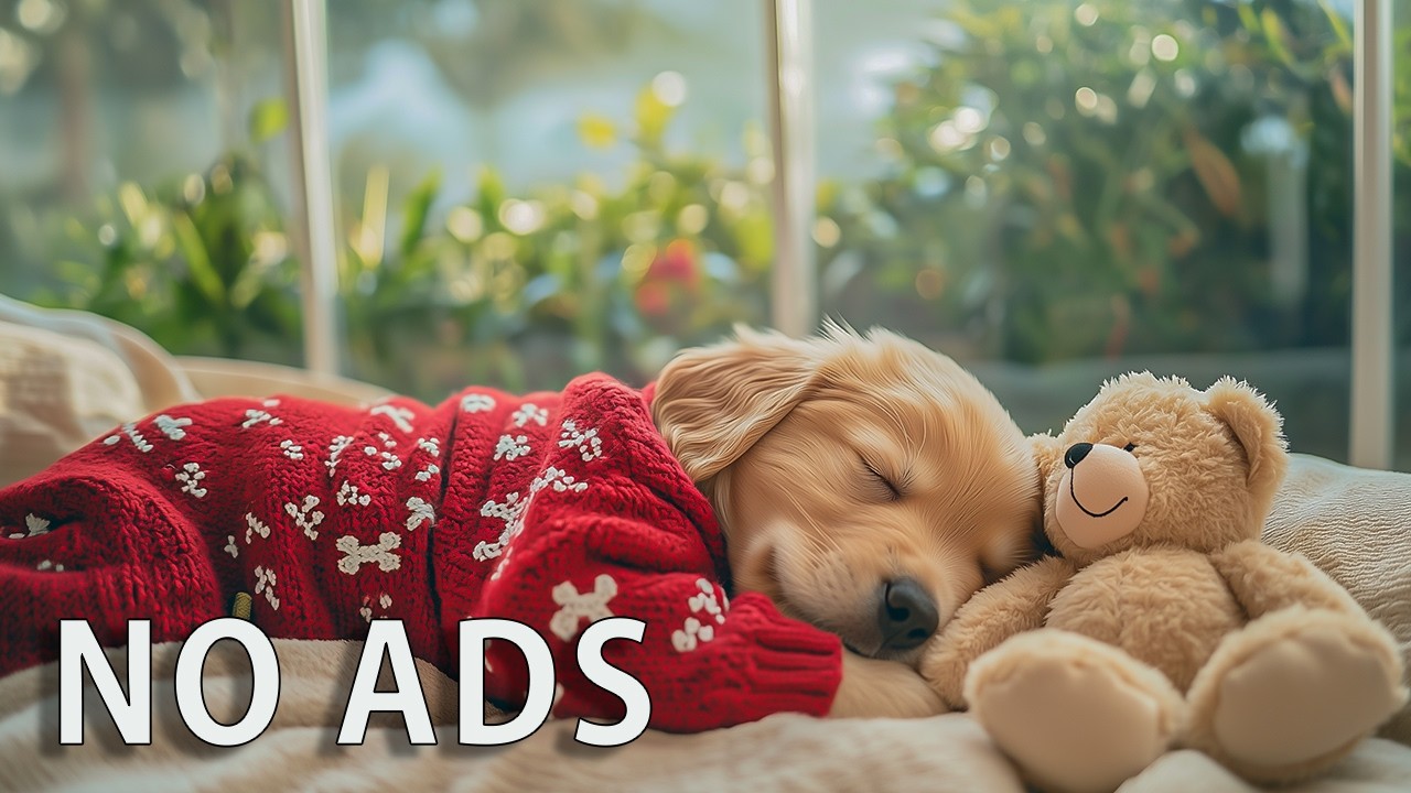 12 ЧАСОВ успокаивающей музыки для собак 🐶🌸 Мягкая релаксация 🎶 Покой для собак 💤 Без рекламы
