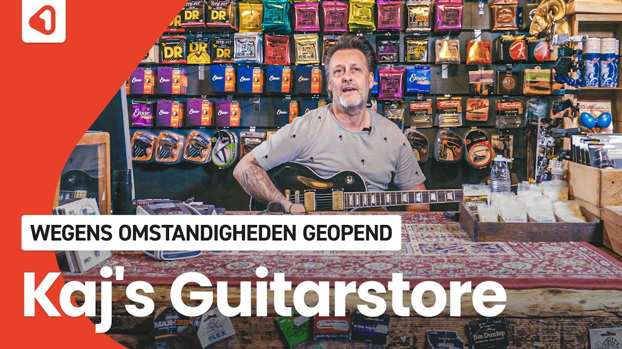 Met deze gitaar haalde Kaj's Guitarstore De Wereld Draait Door