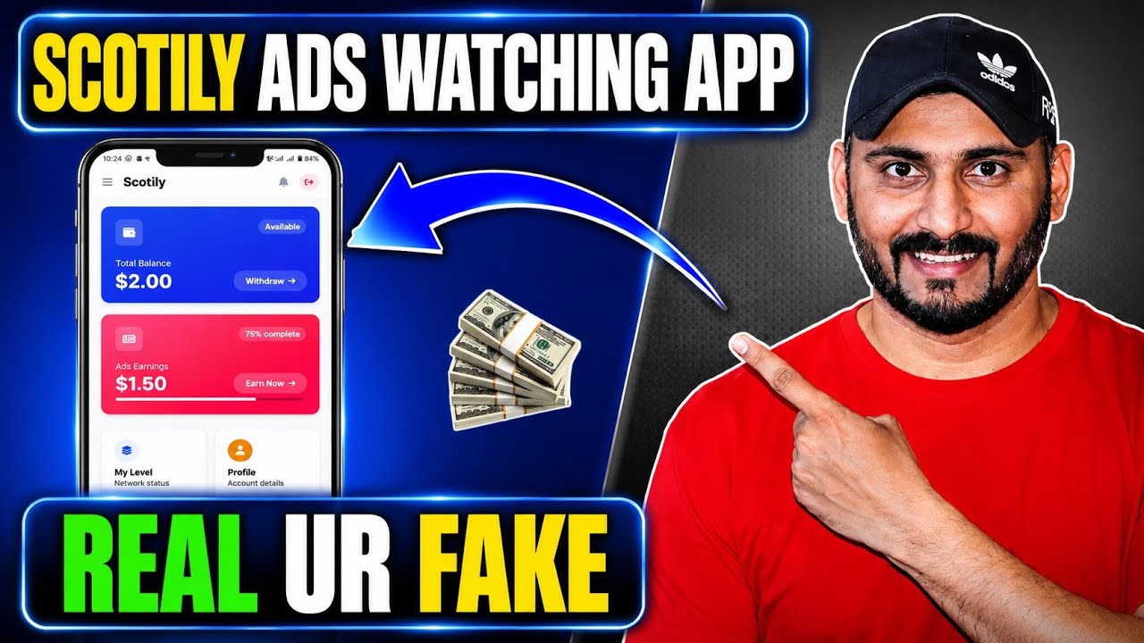 I Tried Earning Money by Watching Ads on Scotily for 7 Days (Real or Fake?)