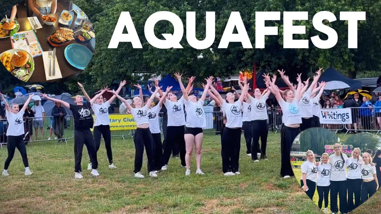AQUAFEST! rehearsals, b-day dinner and dancing in the rain❤️