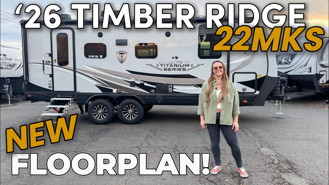 АБСОЛЮТНО НОВЫЙ! '26 Timber Ridge 22MKS! 80 галлонов воды, всесезонный режим, автономная солнечна...