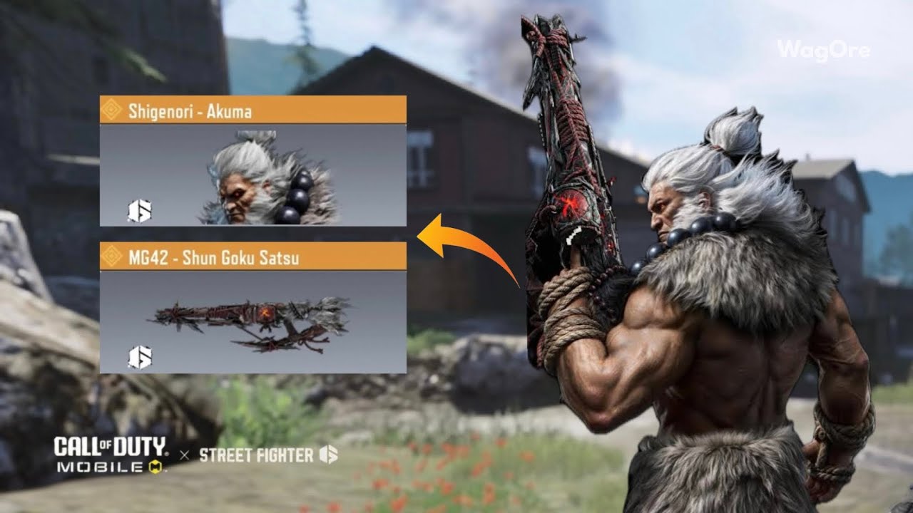 Akuma and MG42 New legendary Skin | New legendary Gun & Character skin | Codm x Street Fighter
