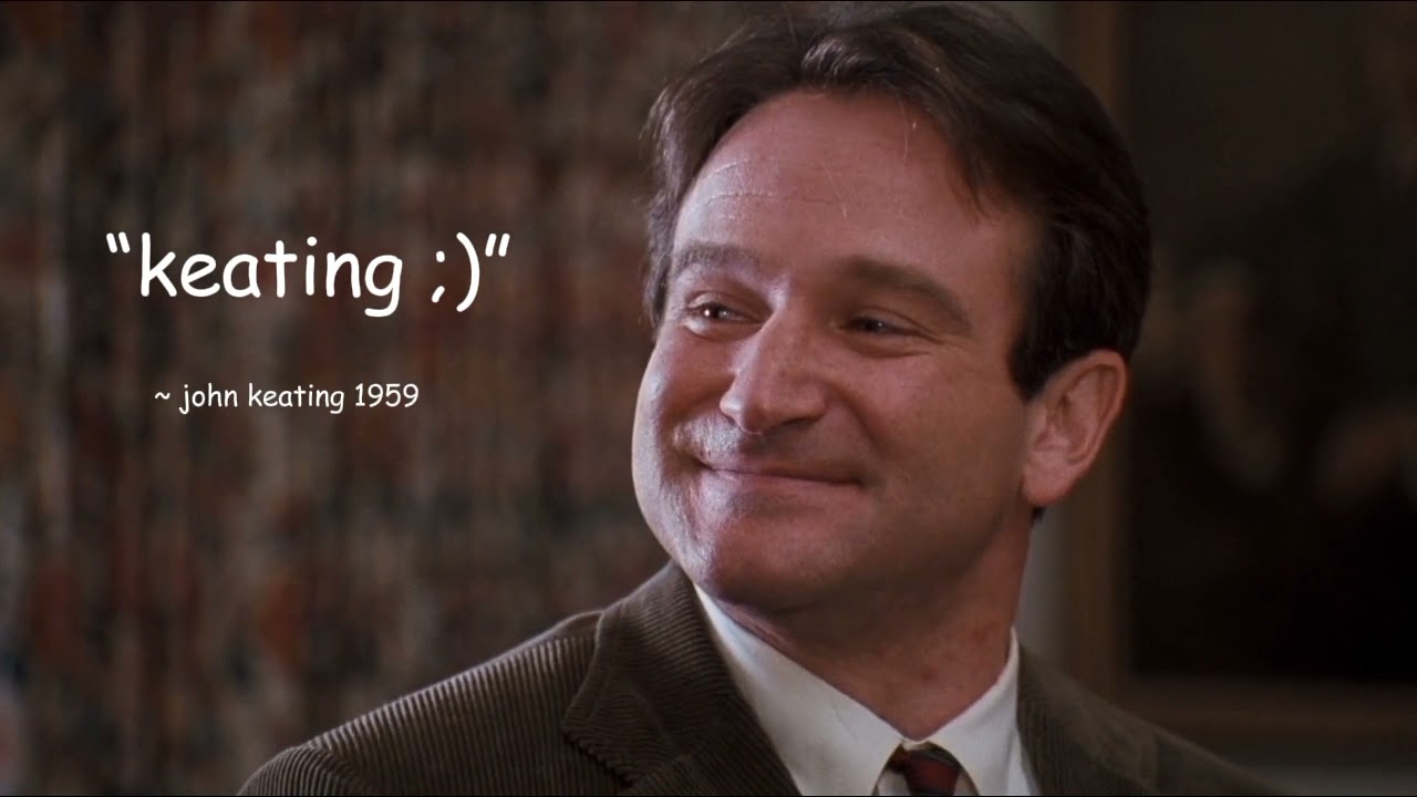 learn the alphabet with the dead poets society