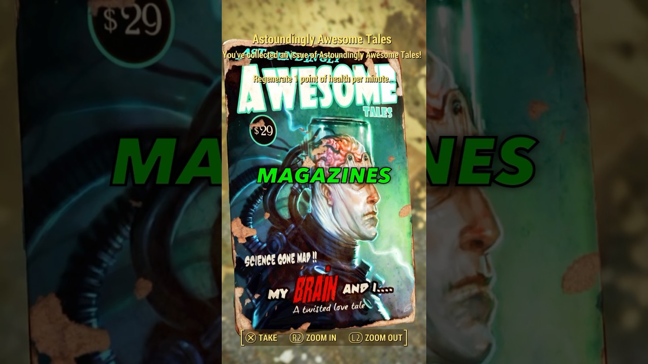 Gave you found this easy to miss magazine in Fallout 4? #fallout4gameplay #fallout4 #shorts
