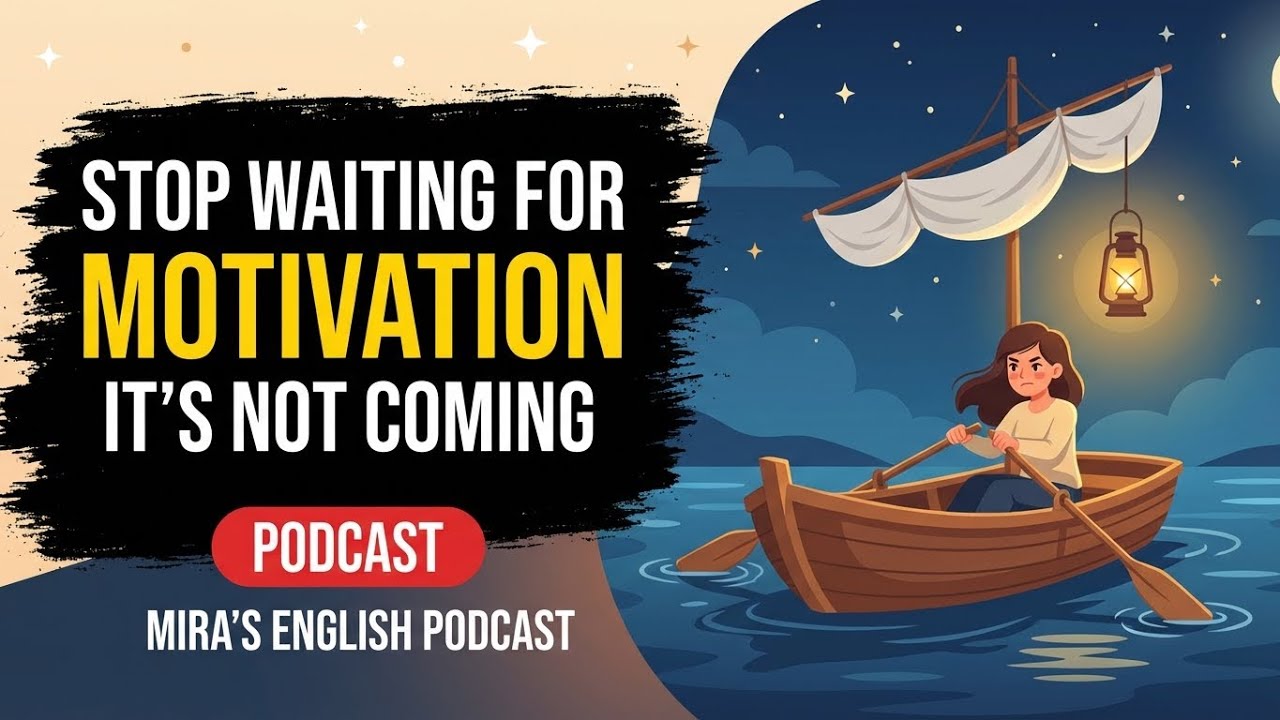 Stop Waiting for Motivation. It’s Not Coming | Mira's English Podcast