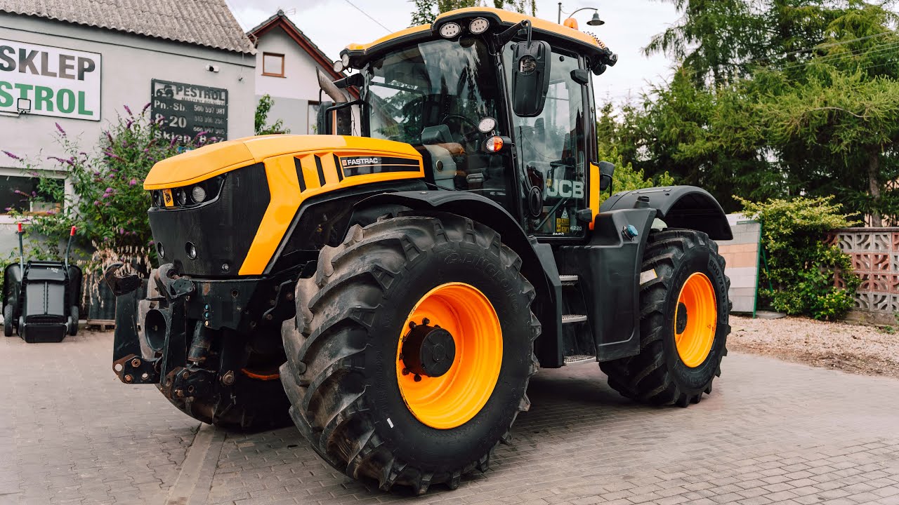 JCB FASTRAC 4220, 2015 rok, przedni TUZ, pneumatyka, pełna amortyzacja,skrzynia 70 km/h, prezentacja