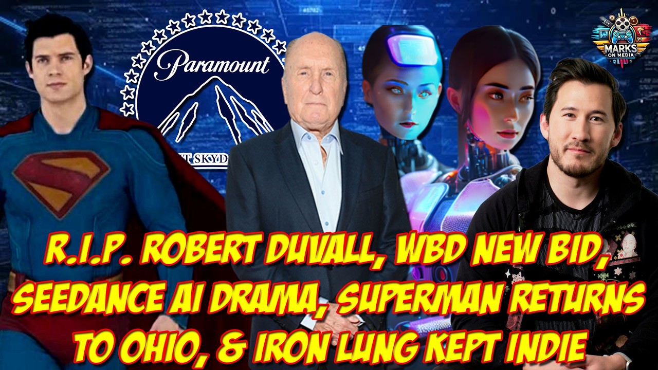 RIP Robert Duvall, WBD New Bid, Seedance AI Drama, Superman Returns to Ohio, & Iron Lung Kept Indie