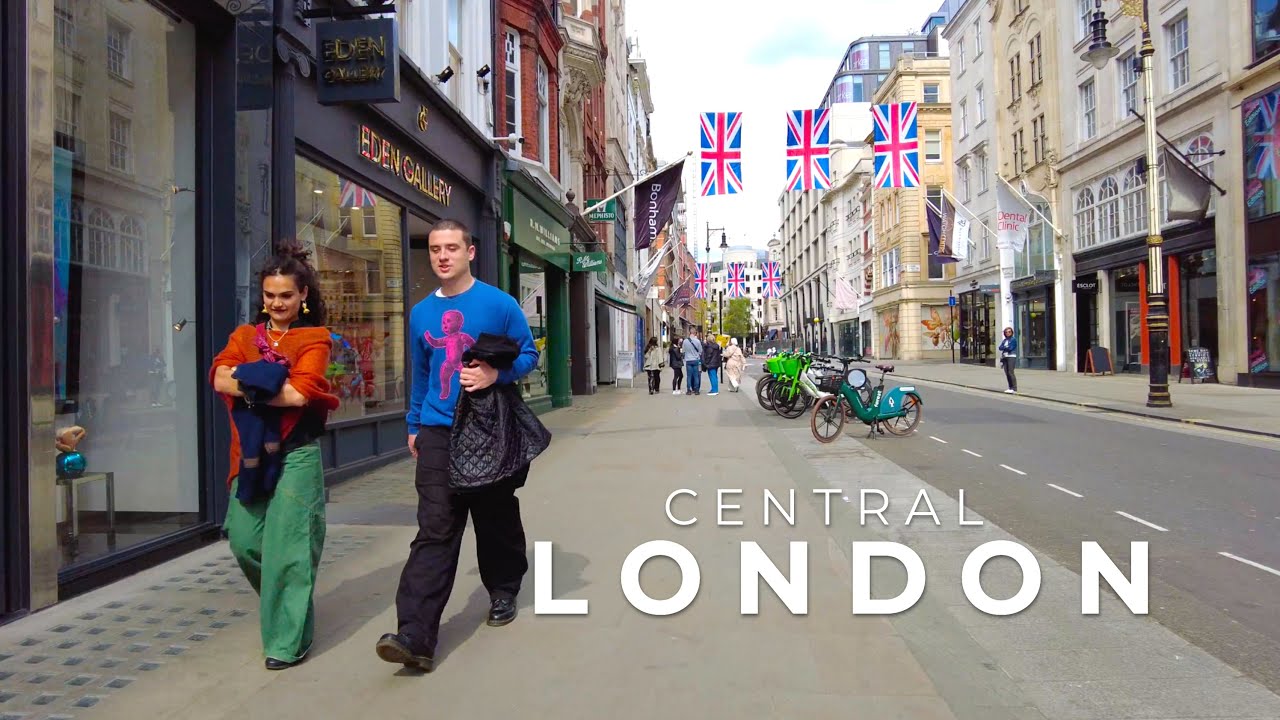 Mayfair to Marylebone | Springtime London Stroll (4K, April 2025)