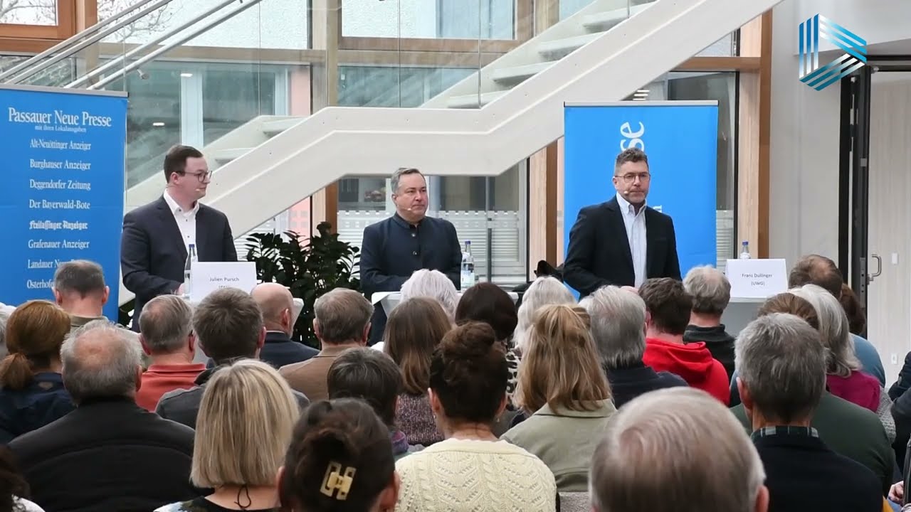 Podiumsdiskussion in Niederalteich mit den Bürgermeisterkandidaten