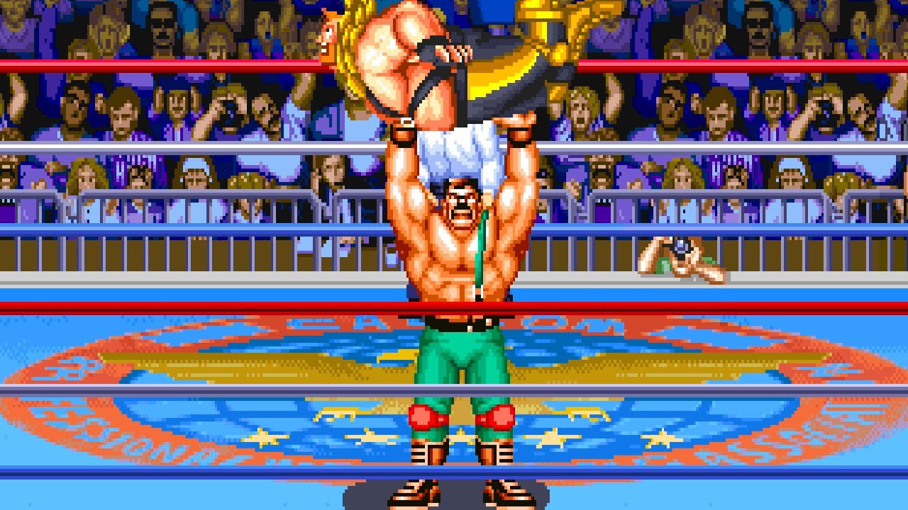 Saturday Night Slam Masters (Arcade) - All Grappling Moves & Special Finishers
