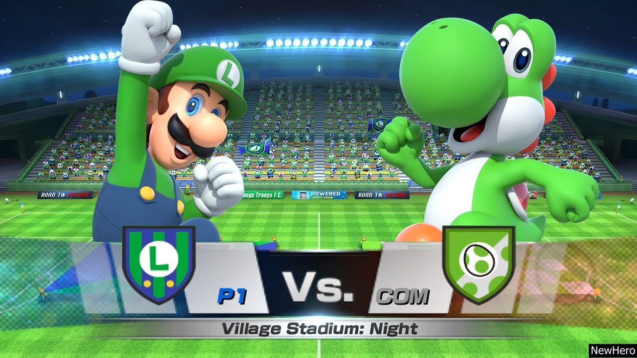 Mario Sports Superstars - Team Luigi Vs. Team Yoshi