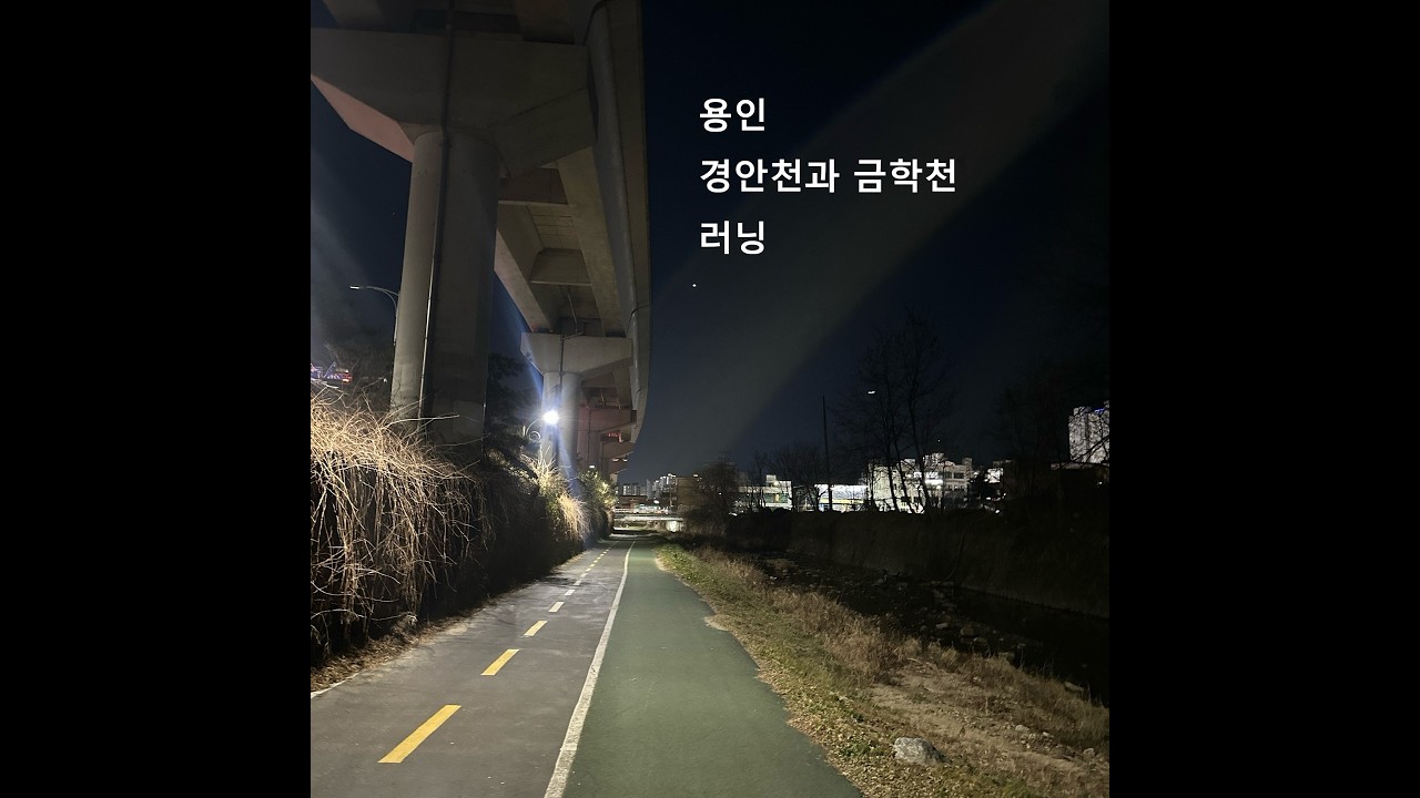 용인 에버라인따라 하천 러닝 (금학천, 경안천)